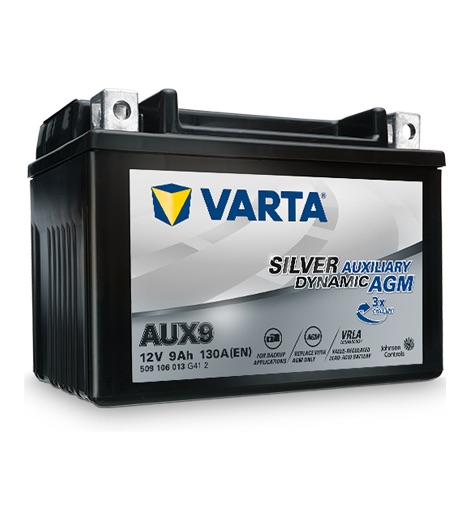 Batterie Moto VARTA AGM Active YTX9-BS 12V 8AH 135A 508909013